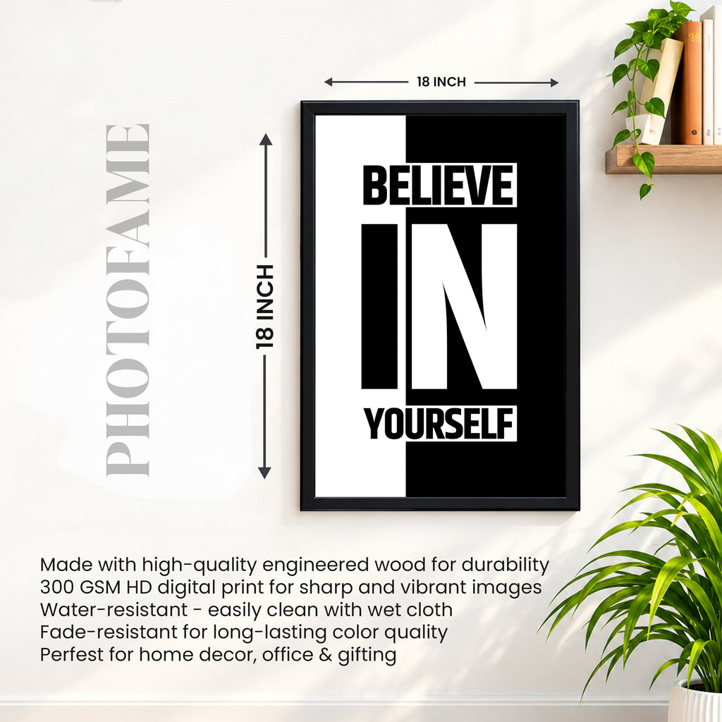 Believe in Yourself – Premium Motivational Wall Frame